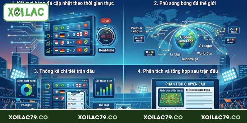 Kết Quả Bóng Đá - Cập Nhật Tỷ Số Nhanh Và Chuẩn Xác Tại Xoilac 2 4 lợi thế nổi bật khi theo dõi kết quả bóng đá tại Xoilac