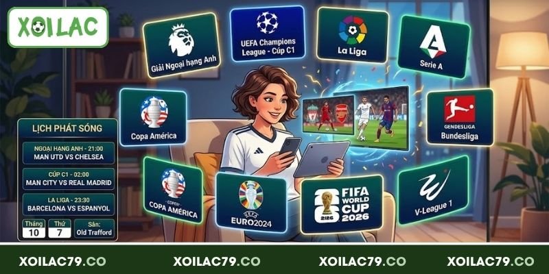Trực Tiếp Bóng Đá - Thưởng Thức Các Giải Đấu Cùng Xoilac 3 Xoilac phát sóng đa dạng giải bóng đá